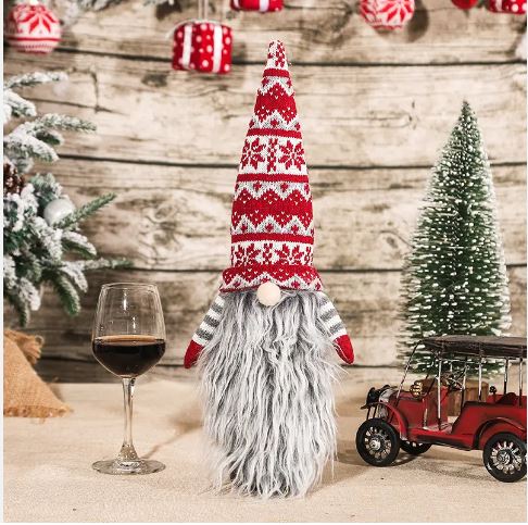 Santa Clauss Wine Bottle Covers Santa Clauss Wine Bottle Covers